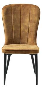 Żółte krzesło do jadalni Unique Furniture Hudson