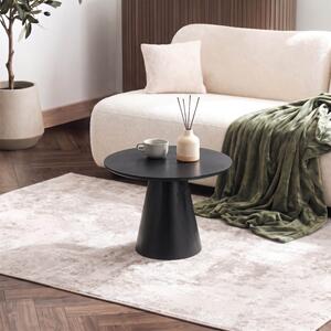 Stolik Kawowy CASSANDER 60 cm Czarny Nowoczesny Loft
