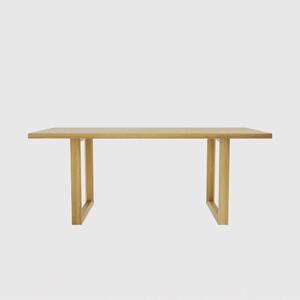 Stół drewniany Titon z drewnianymi nogami z dębu, jesionu