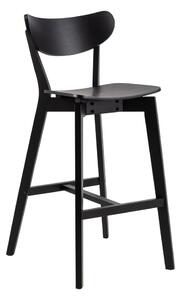 Czarne hokery z drewna kauczukowego zestaw 2 szt. 105 cm Roxby – Actona