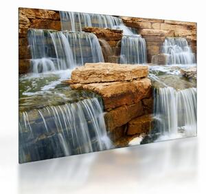Obraz na szkle wodospadu (70x50 cm)