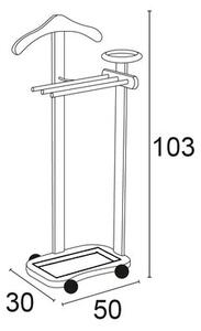 Stojak na ubrania ARREDAMENTI Antimo 44 x 35 cm Biały