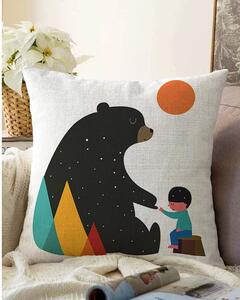 Poszewka na poduszkę z domieszką bawełny Minimalist Cushion Covers Bear, 55x55 cm