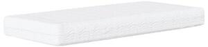 Sofa z materacem do spania, ciemnoszara, 90x190 cm, aksamit