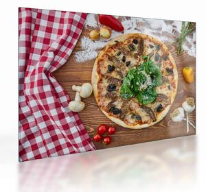 Obraz na szkle pizzy (70x50 cm)