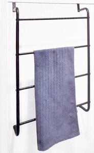 Wieszak na ręczniki metalowy, 44 x 73 cm, zawieszany na drzwi