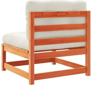 Zestaw Mebli Ogrodowych Komplet Wypoczynkowy Z Poduszkami 8-Częściowy Brązowy Drewno Na Taras Balkon Ogród