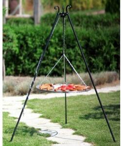 Grill na trójnogu 180 cm, TRIVO, ruszt stal nierdzewna, 60 cm | TYLETEGOTU