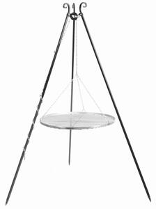 Grill na trójnogu 180 cm, TRIVO, ruszt stal nierdzewna, 60 cm | TYLETEGOTU