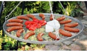 Grill na trójnogu 180 cm, TRIVO, ruszt stal nierdzewna, 60 cm | TYLETEGOTU