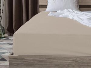 Prześcieradło Jersey cappuccino 90 x 200 cm
