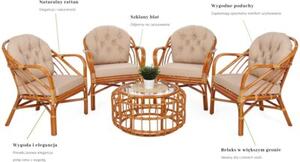 Zestaw mebli ogrodowych HOME & GARDEN Panama 760514 Brązowo-pomarańczowy