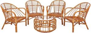 Zestaw mebli ogrodowych HOME & GARDEN Panama 760514 Brązowo-pomarańczowy