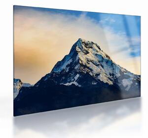 Obraz na szkle ośnieżonych gór, Nepal (70x50 cm)