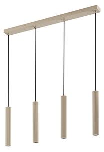Lampa Wisząca Lindby, Kardis, ściemnialny, beżowy, jadalnia, metal, nowoczesny