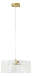 Lampa Wisząca Lucande, Meritt, ściemnialny, transparentny, salon, szkło, nowoczesny