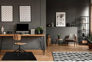 Mata pod fotel EHOKERY 140 x 100 cm Czarny