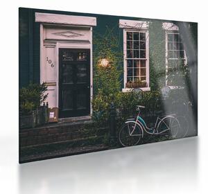 Obraz na szkle - W domu z przejażdżki (70x50 cm)