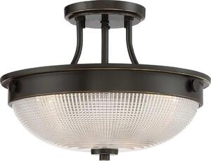 Elstead Quoizel QZ-MANTLE-SF-PN - Żyrandol natynkowy MANTLE 2xE27/60W/230V brąz ED0695
