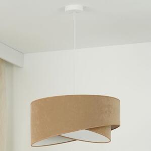 Brilagi LED Żyrandol na lince LYRA 1xE27/15W/230V brązowy/biały BG1742