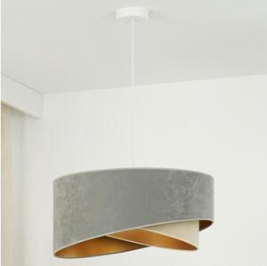 Brilagi LED Żyrandol na lince LYRA 1xE27/15W/230V szary/beżowy/złoty BG1735