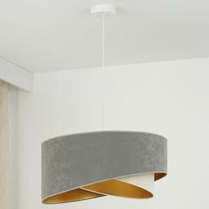 Brilagi LED Żyrandol na lince LYRA 1xE27/15W/230V szary/kremowy/złoty BG1733