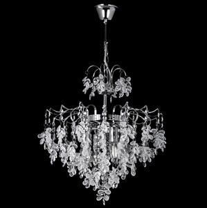 Venti Żyrandol na łańcuchu 4xE14/60W/230V śr. 40 cm chrom błyszczący VE0553