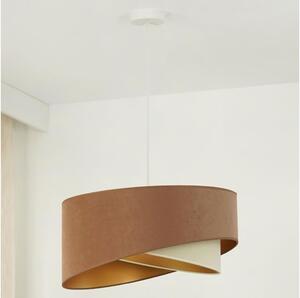 Brilagi LED Żyrandol na lince LYRA 1xE27/15W/230V brązowy/kremowy/złoty BG1736