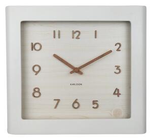 Karlsson 5959WH designerski zegar ścienny 29 x 33 cm, biały