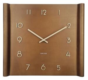 Karlsson 5960DW designerski zegar ścienny 32 x 36cm, brązowy