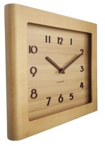 Karlsson 5959WD designerski zegar ścienny 29 x 33 cm, brązowy