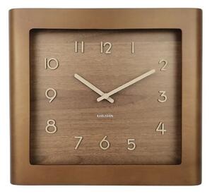 Karlsson 5959DW designerski zegar ścienny 29 x 33 cm, brązowy
