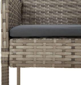 Zestaw Mebli Ogrodowych Komplet Wypoczynkowy Z Poduszkami 3-Częściowy Rattan Na Taras Balkon Ogród