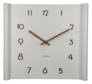 Karlsson 5960WH designerski zegar ścienny 32 x 36cm, biały