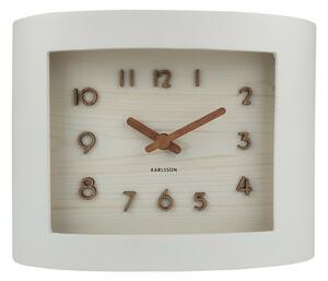 Karlsson 5961WH designerski zegar stołowy 22 x 17cm , biały