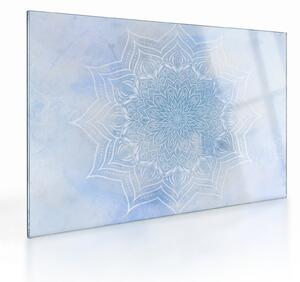 Obraz na szkle - Zimowa mandala (70x50 cm)