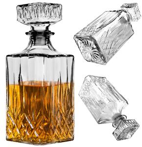Karafka szklana Moutier na whisky z korkiem 0,85L