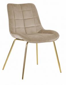 Krzesło tapicerowane Volta ideal gold