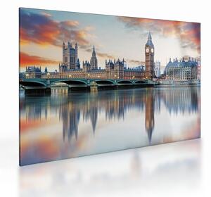 Obraz na szkle - Houses of Parliament w Londynie (70x50 cm)