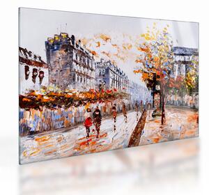 Obraz na szkle - Życie w mieście (70x50 cm)