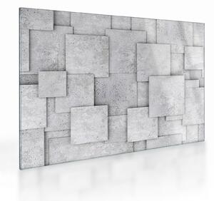 Obraz na szkle - Abstrakcja płytek betonowych (70x50 cm)