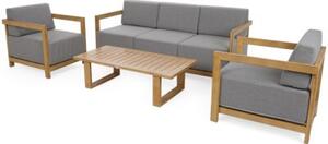Zestaw mebli ogrodowych HOME & GARDEN Lyon 109372 Szaro-brązowy