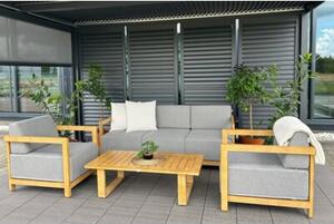 Zestaw mebli ogrodowych HOME & GARDEN Lyon 109372 Szaro-brązowy