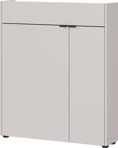Kremowa szafka z matowym wykończeniem 83x99x22 cm Ameca – Germania