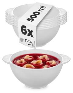 Bulionówka Fraccia 500ml biała 6 szt