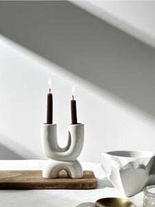 Sinsay - Świecznik ceramiczny - kremowy
