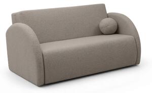 Sofa rozkładana Nubi trzyosobowa 140 cm z pojemnikiem - beżowa boucle Quelle 16