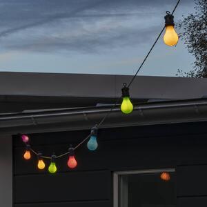 Konstsmide Christmas Łańcuch świetlny LED „Party”, w pastelowych kolorach, ściemniany, IP44 LED-Lichterkette Party, możliwość ściemniania, multikolor, tworzywo sztuczne, nowoczesny