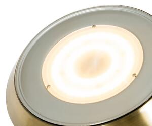 Brązowa lampa podłogowa z diodą LED i ściemniaczem z lampką do czytania - Fez Oswietlenie wewnetrzne
