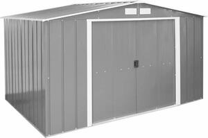 Duramax metalowa szopa ogrodowa 322x234 szopa na narzdzia Ogrodowa szopa na narzdzia z przesuwanymi drzwiami, wys. 196 x szer. 322 x g. 234 cm, metalowa